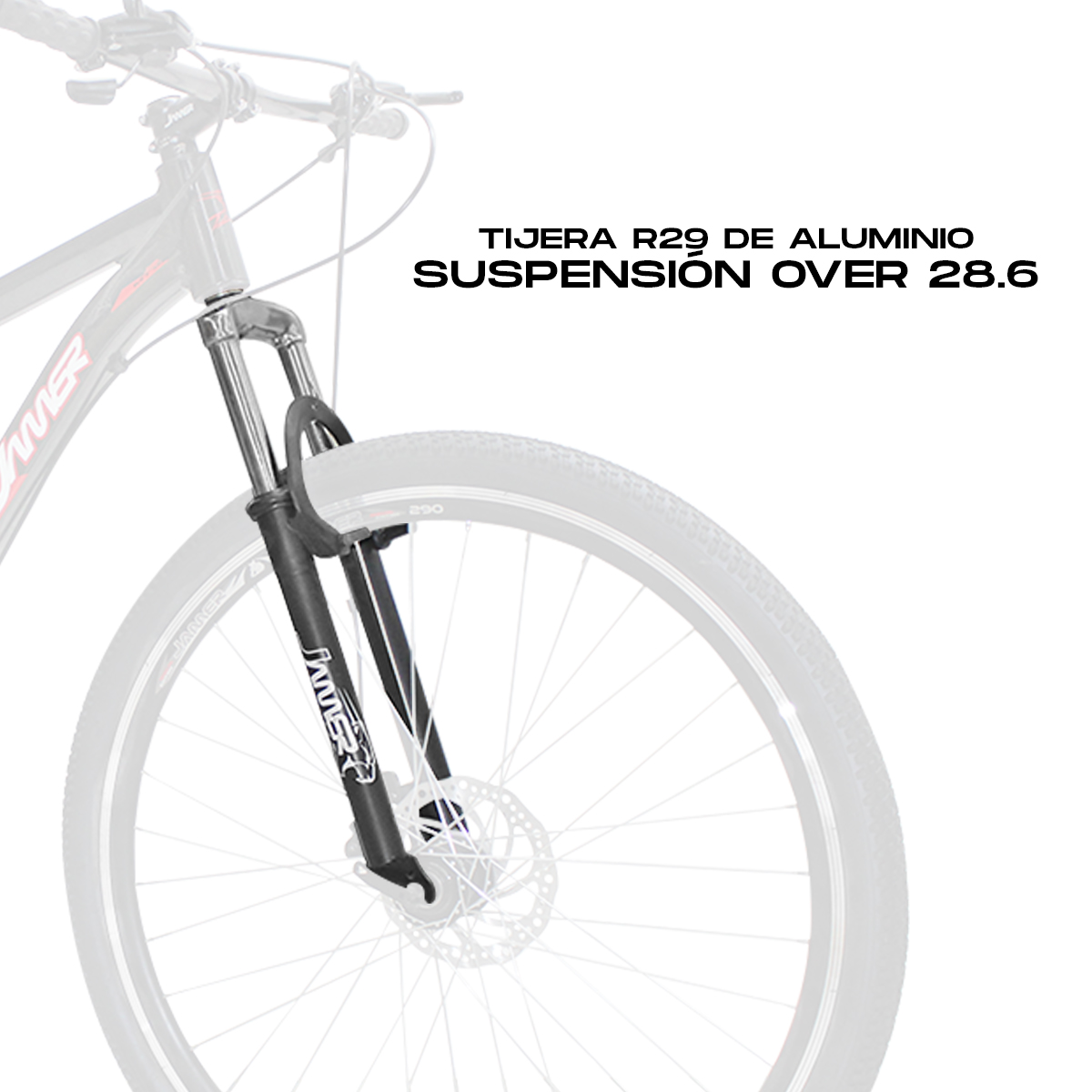 Tijera Bicicleta Horquilla Rodado 29 Suspensión 28.6 Over