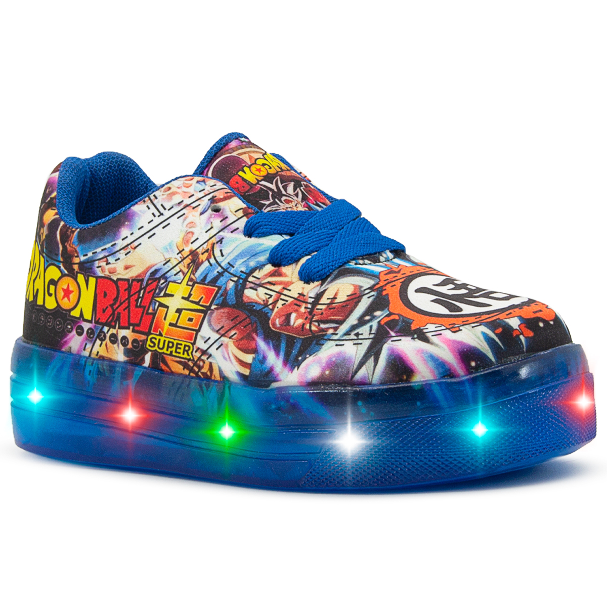 Tenis Luces Led Para Niño Goku Dragon Ball Super Majin Boo