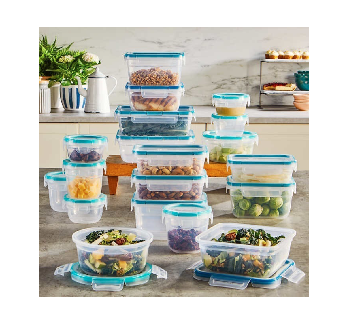 Juego De Recipientes Snapware 38 piezas Plastico Hermeticos