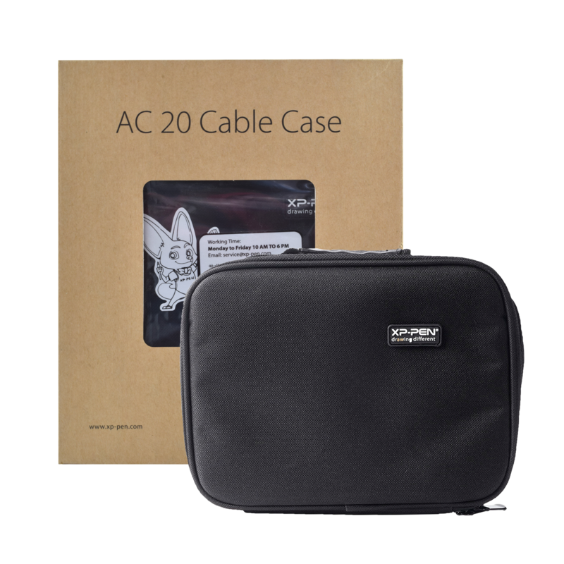 ESTUCHE PORTATIL PARA CABLES Y ACCESORIOS XP-PEN AC20 COLOR NEGRO