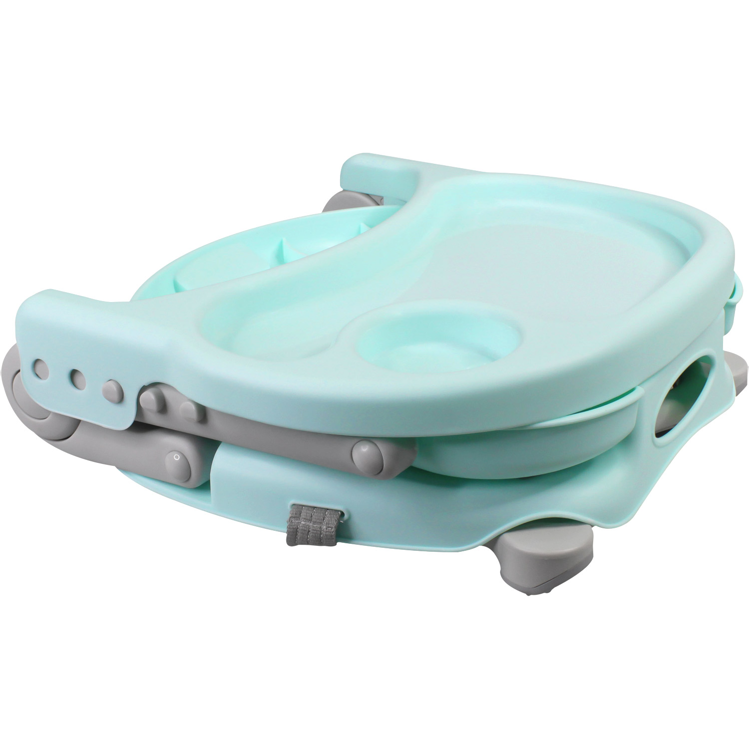 Silla Periquera Bebe Portatil Plegable Asiento Con Charola Menta