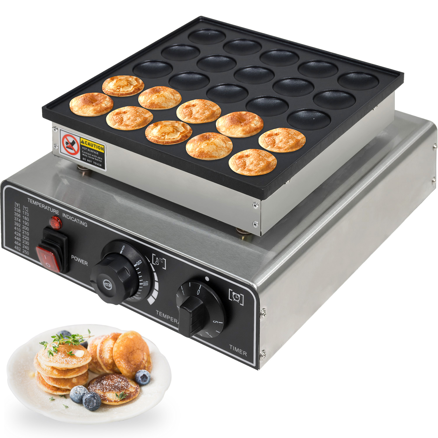 Maquina Electrica Industrial Comercial Mini Hotcakes 25pz