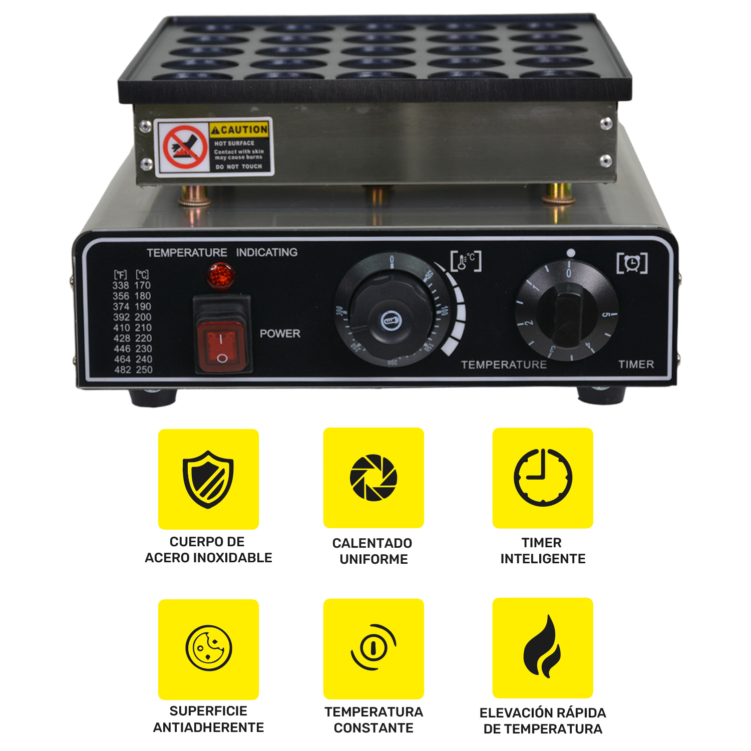 Maquina Electrica Industrial Comercial Mini Hotcakes 25pz