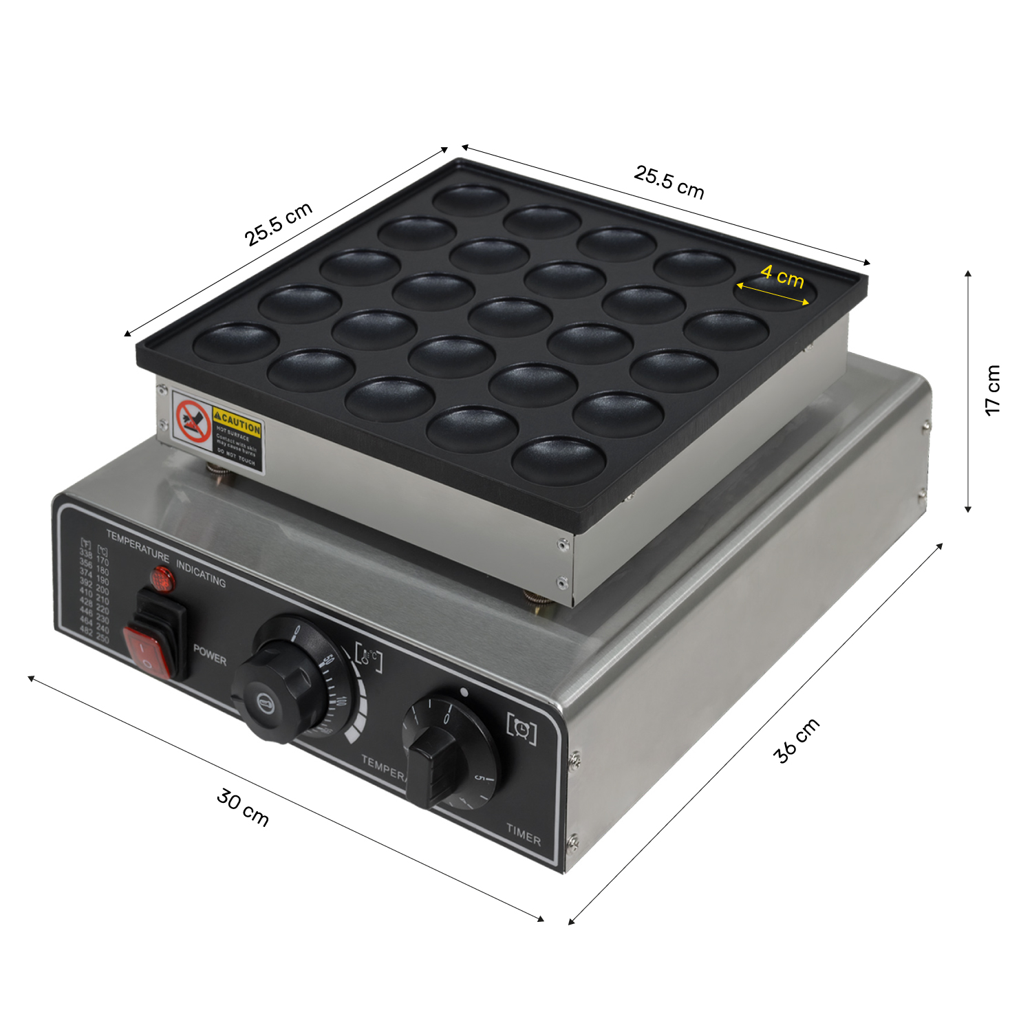 Maquina Electrica Industrial Comercial Mini Hotcakes 25pz