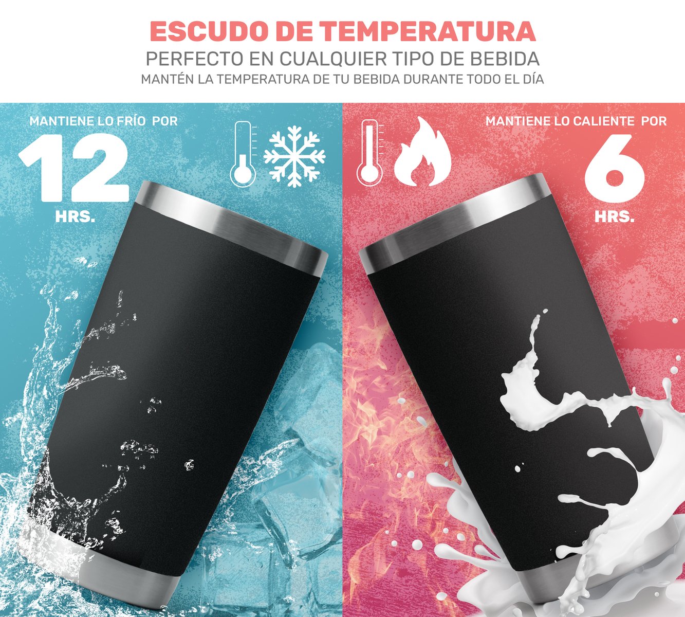 Thermo Taza C/ Aislamiento Al Vacio 1,5 L. Reduce 48hrs Frío