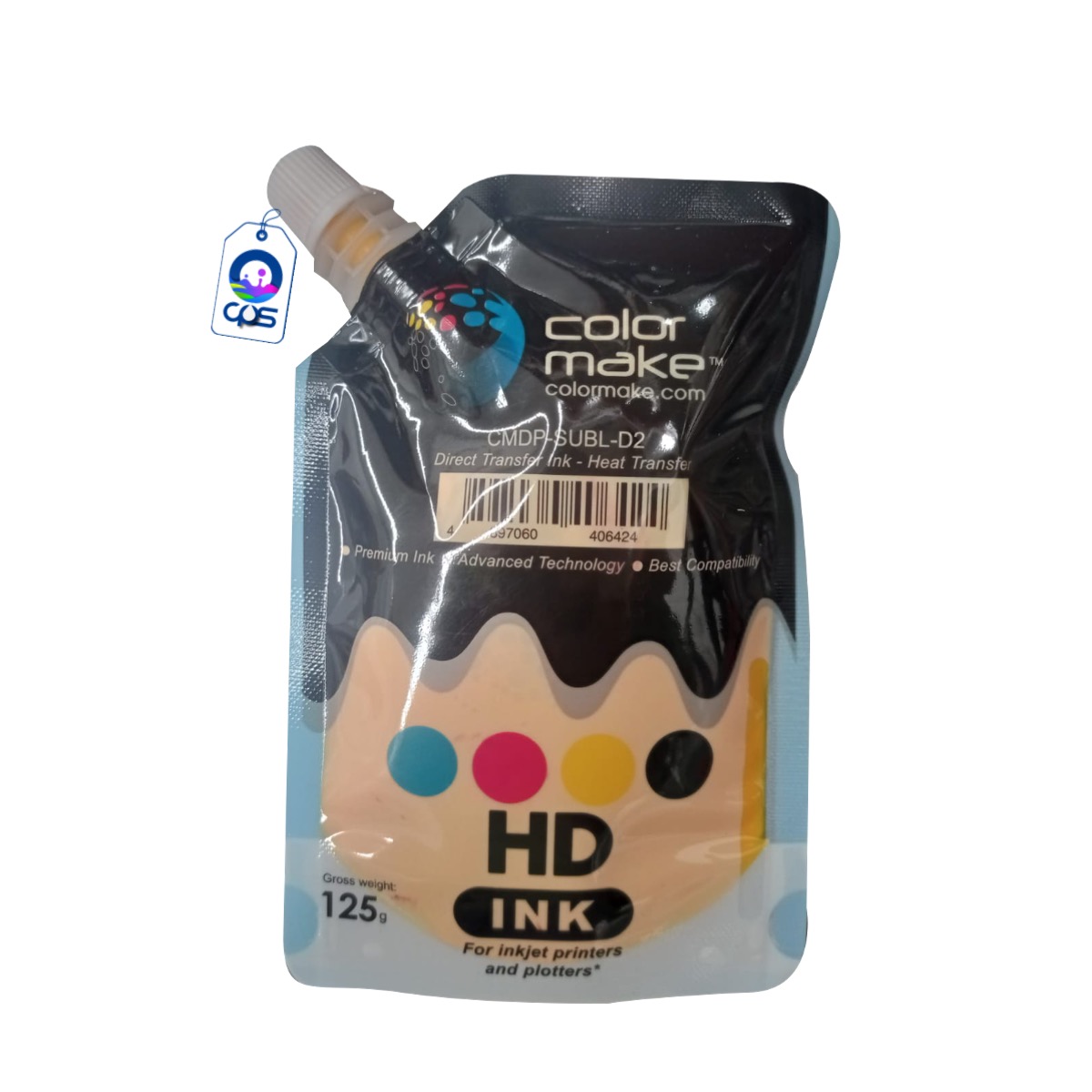 Tinta para Sublimación Color Make HD KIT 125 gr. (CMYK)