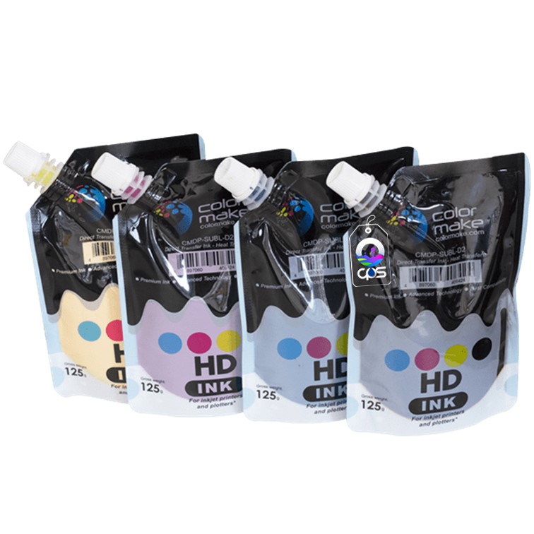 Tinta para Sublimación Color Make HD KIT 125 gr. (CMYK)