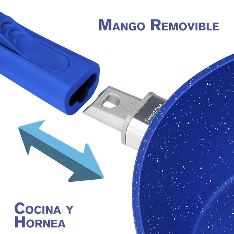 SARTEN PROFUNDO 24CM + CUCHILLOS