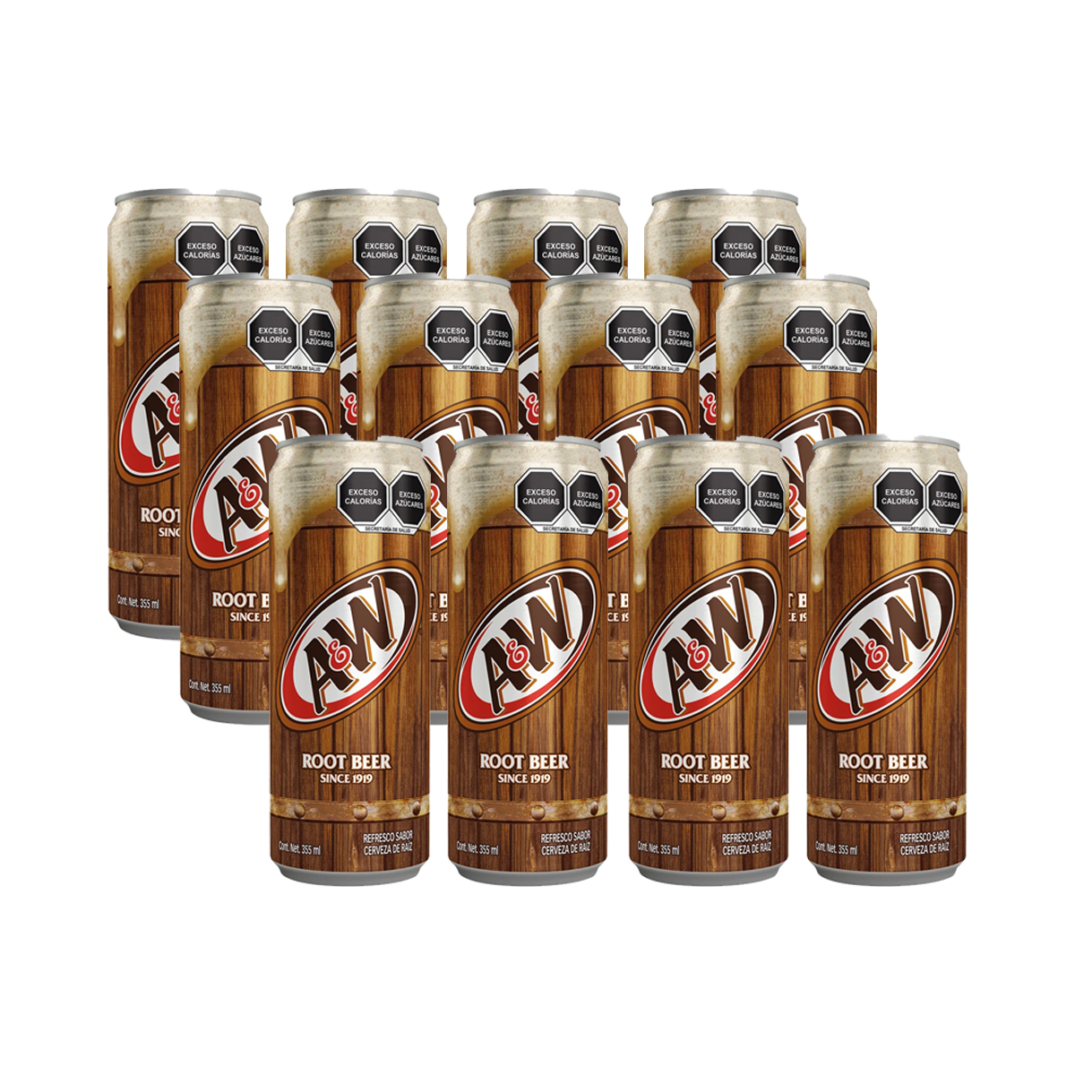 Cerveza De Raíz Root Beer Aw 12oz 12 Pz