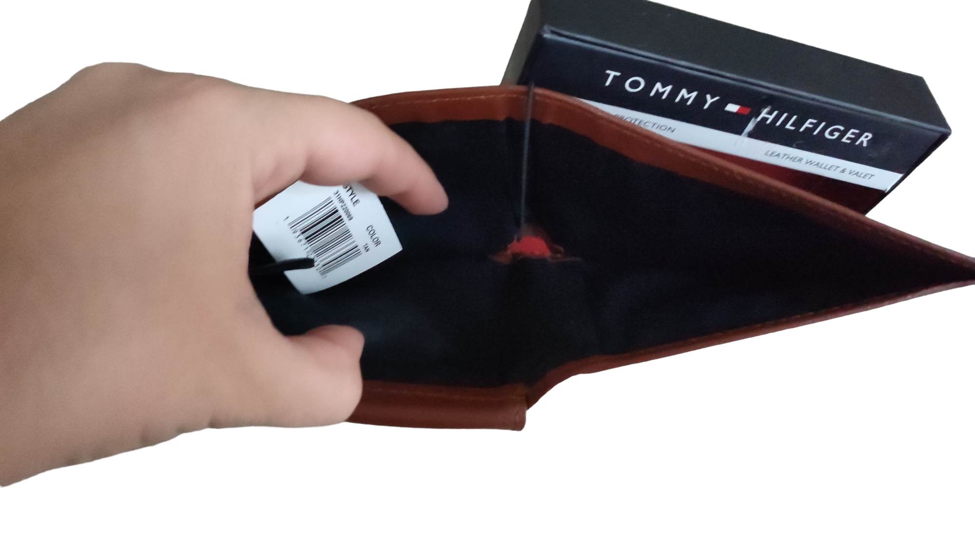 Elegante Cartera De Piel Tommy Hilfiger Original Caballero