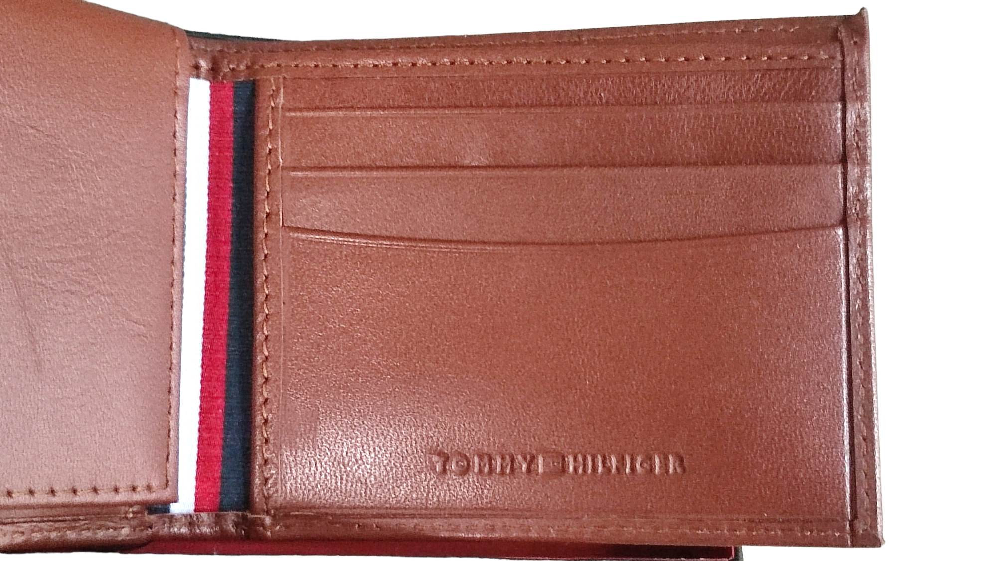 Elegante Cartera De Piel Tommy Hilfiger Original Caballero