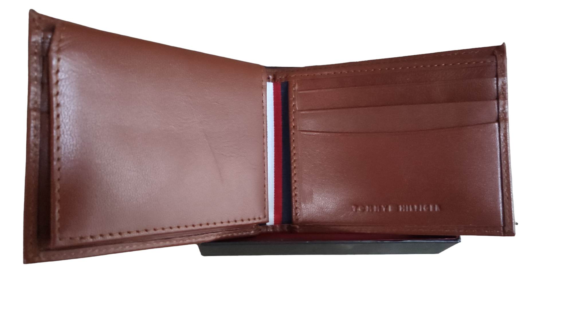 Elegante Cartera De Piel Tommy Hilfiger Original Caballero