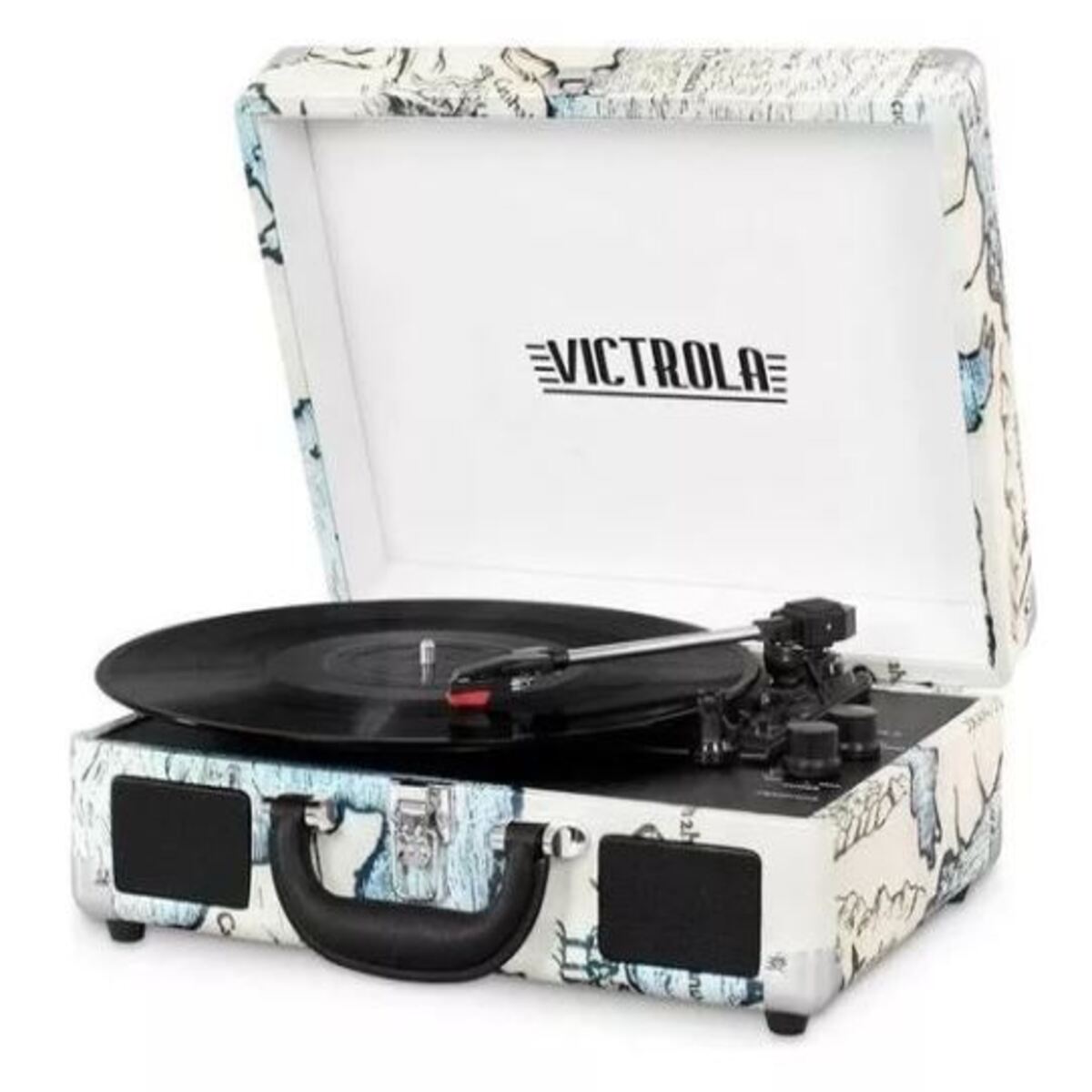 Victrola Portafolio Tocadiscos De Acetato Vintage Estilo Alta Calidad