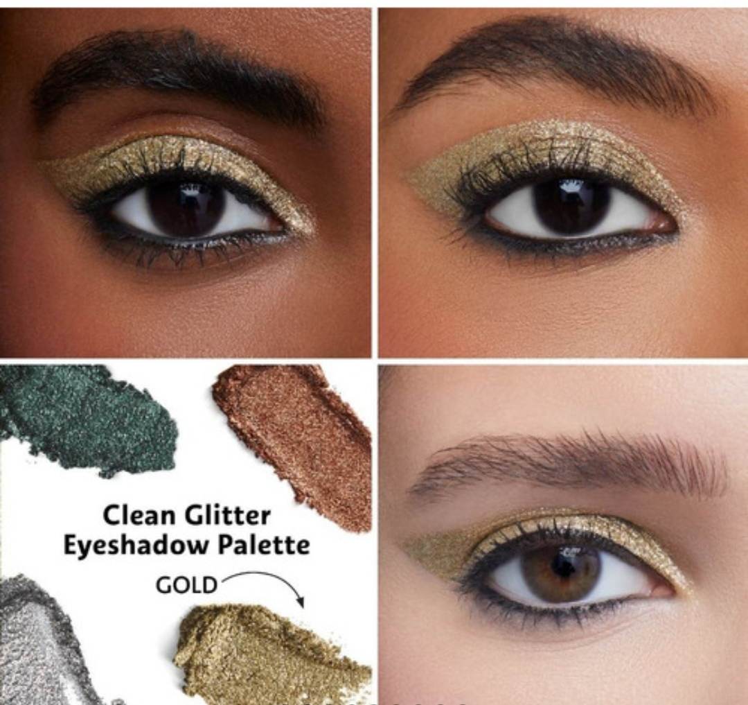 Paleta De 4 Sombras Glitter,originales De Sephora Clean 