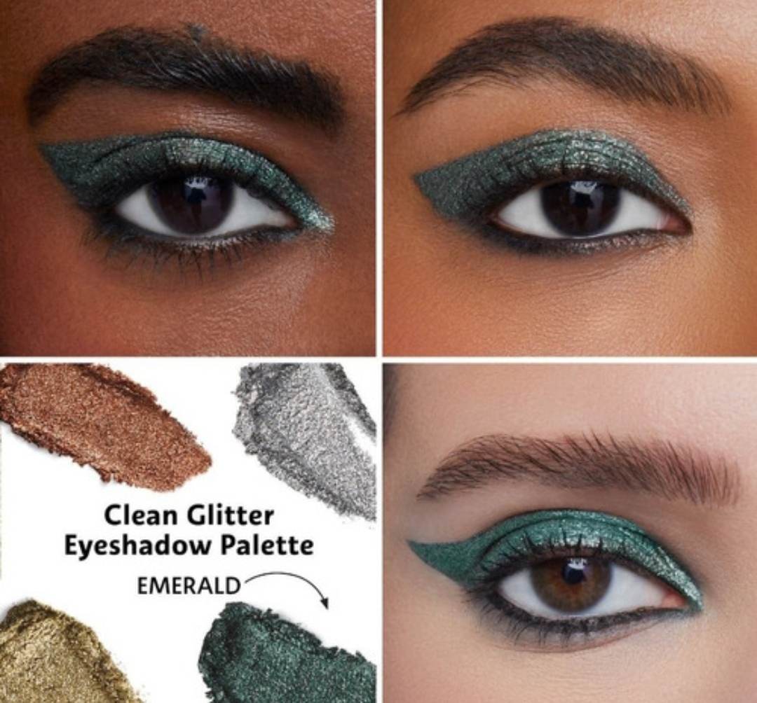 Paleta De 4 Sombras Glitter,originales De Sephora Clean 