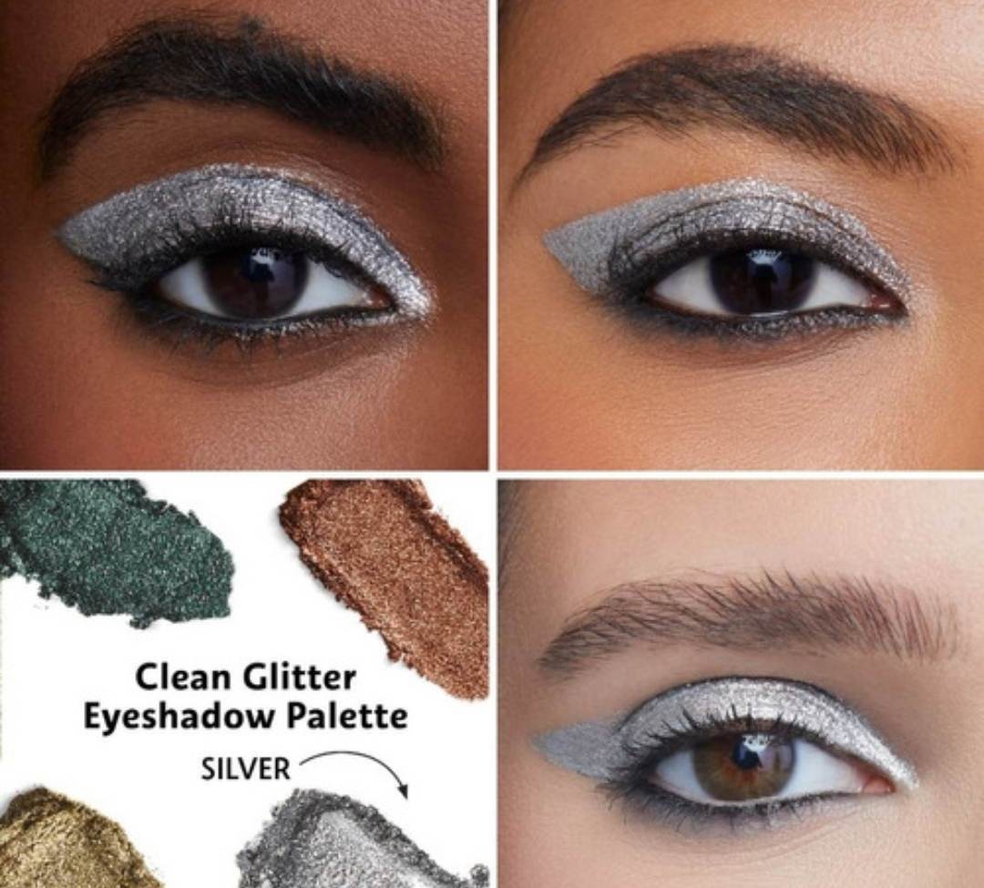 Paleta De 4 Sombras Glitter,originales De Sephora Clean 