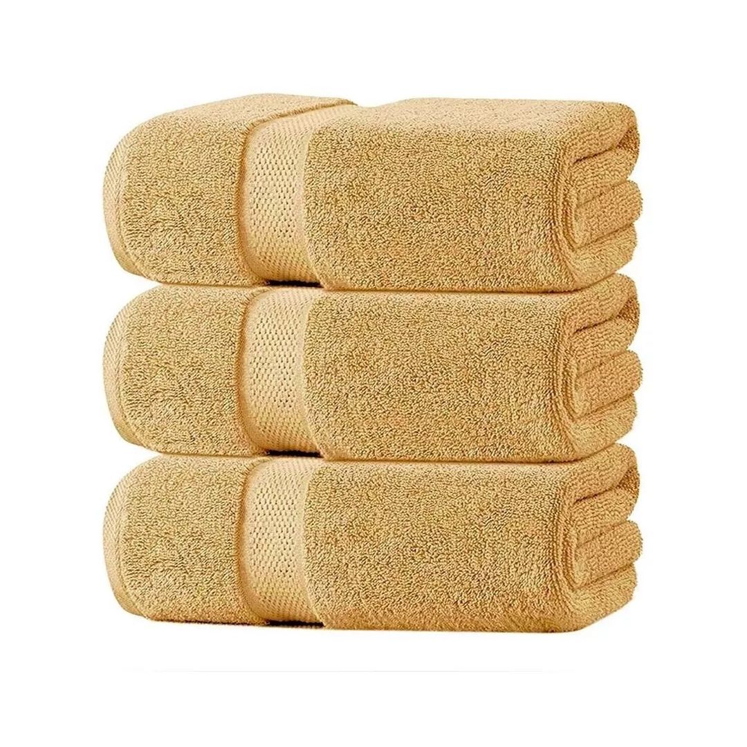 3 TOALLAS MEDIO BAÑO 70X140 ARENA ELLE The Parisians Lifestyle 100% Algodón