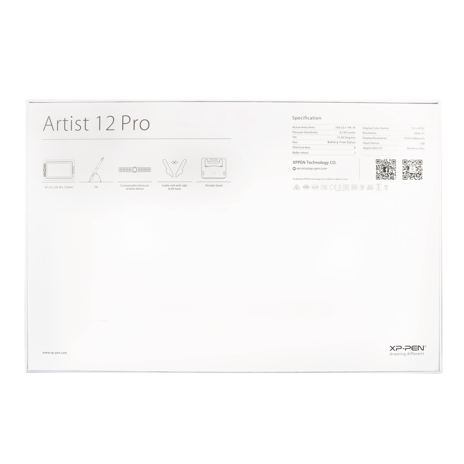 Tableta Grafica Digitalizadora Xp-pen Artist 12 Pro 11.6 Pulgadas