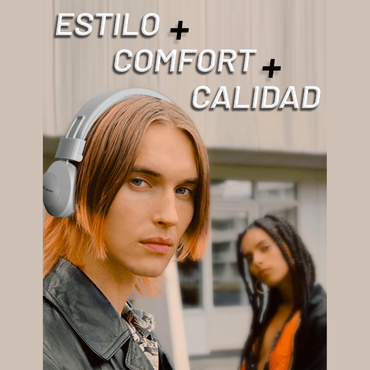 Audifonos Inalambricos Diadema Archy  50 Horas de Batería Larga Duracion Bluetooth 5.0 Cancelacion de Ruido Radio FM Tarjeta Micro SD Microfono Manos Libres Pure Bass (BTV60) 