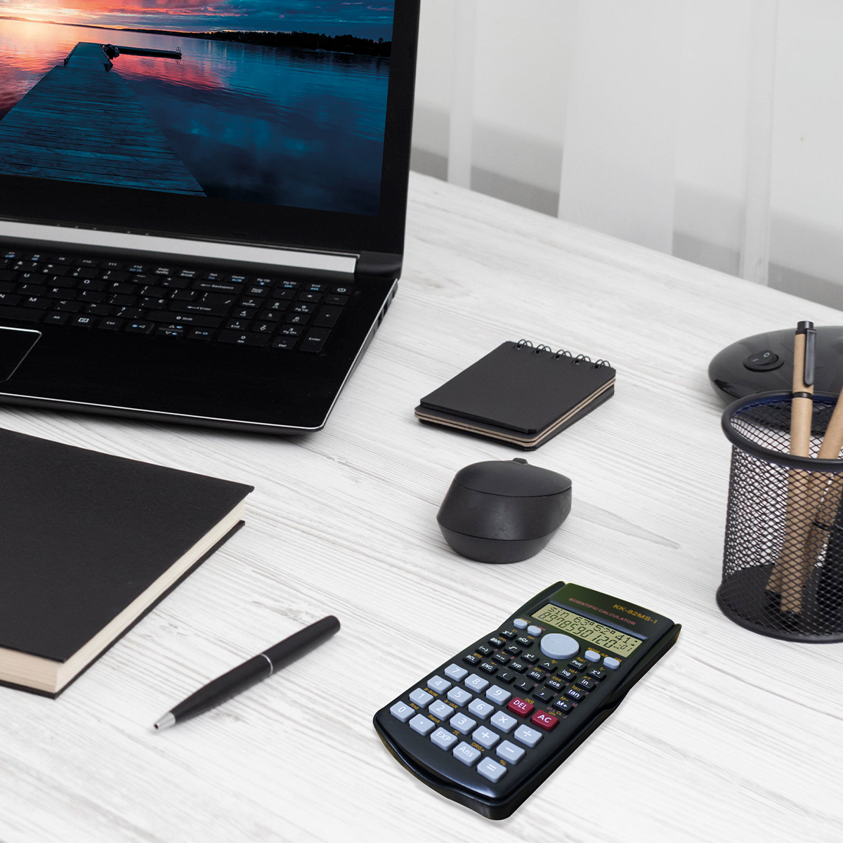 Calculadora Cientifica Archy 240 Funciones 10 +2 Digitos 2 Lineas en Pantalla LCD 82MS con Cubierta Protectora para Estudiantes Oficina Matemática Alumno Profesor (KK82MS1)