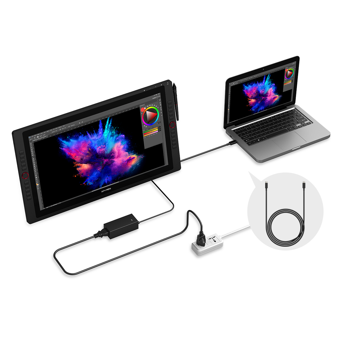 Tableta Grafica Con Pantalla Xp-pen Artist 24 Pro Color Negro 24 pulgadas