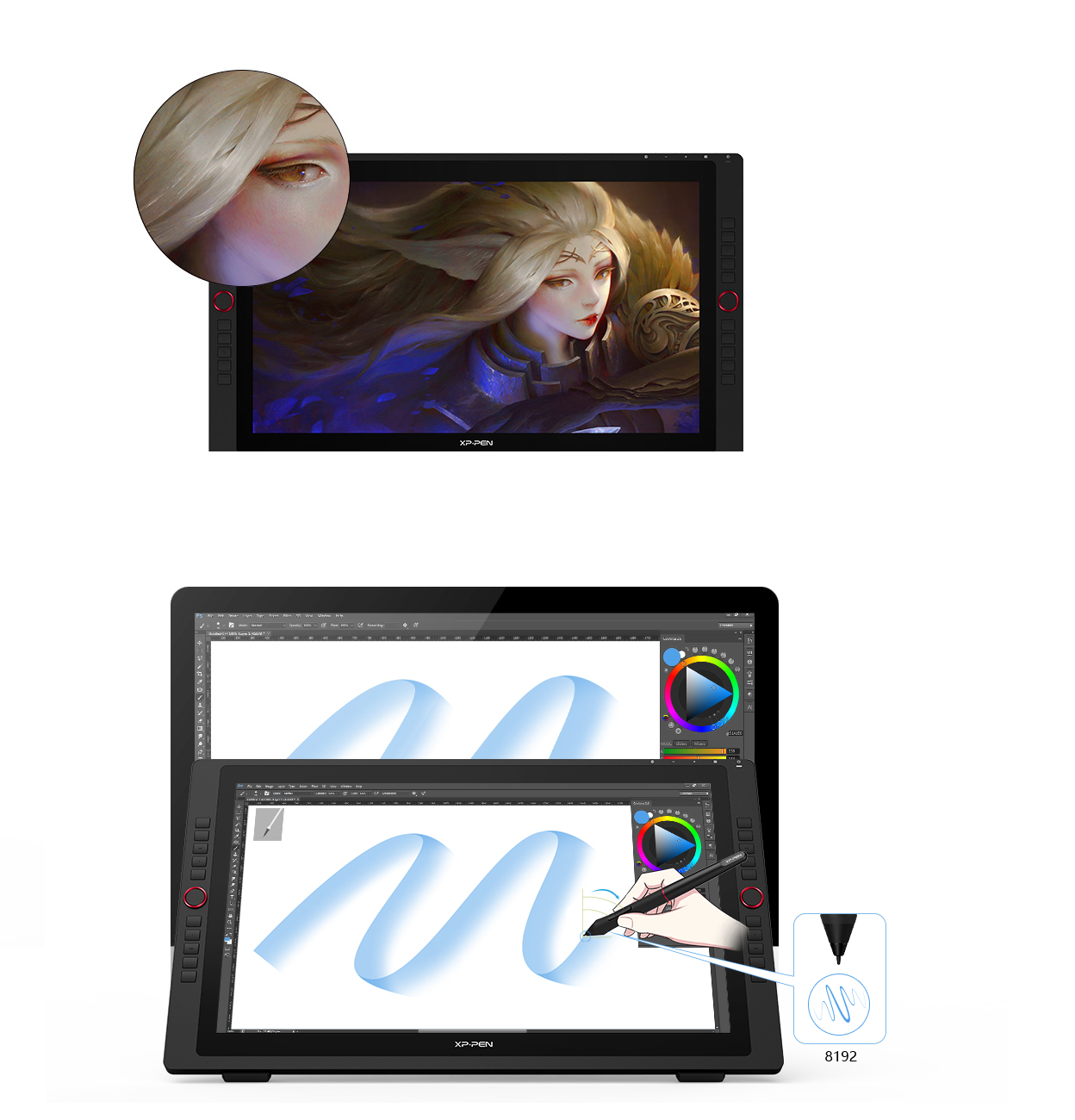 Tableta Grafica Con Pantalla Xp-pen Artist 24 Pro Color Negro 24 pulgadas