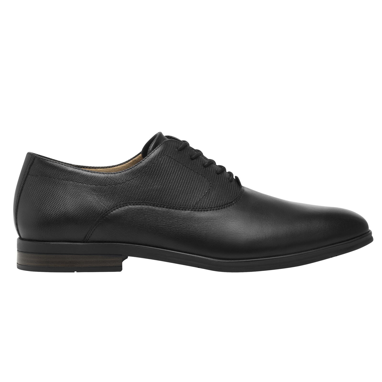Zapato Negro Oxford Hombre Semi Vestir Flexi 413602 Confort