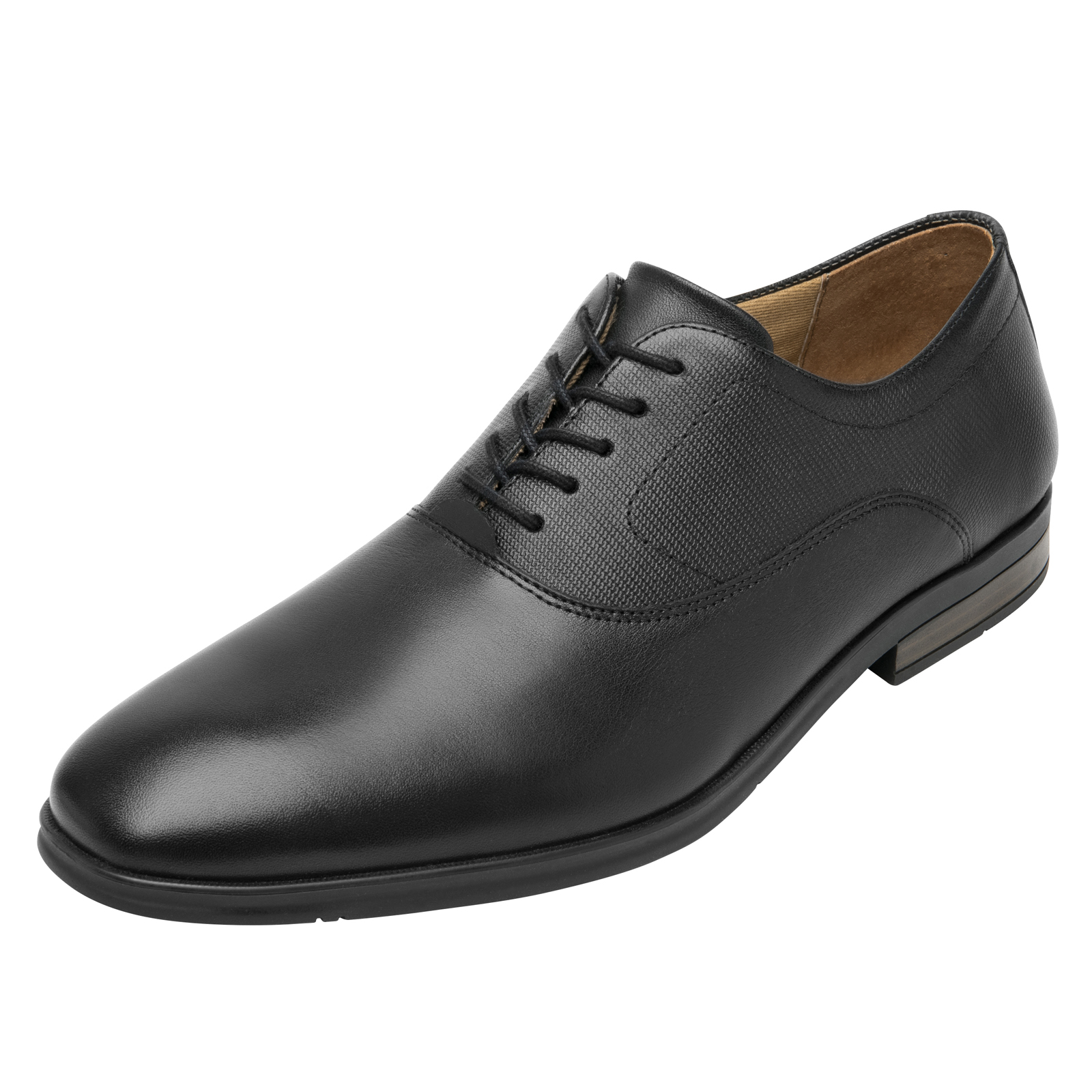 Zapato Negro Oxford Hombre Semi Vestir Flexi 413602 Confort