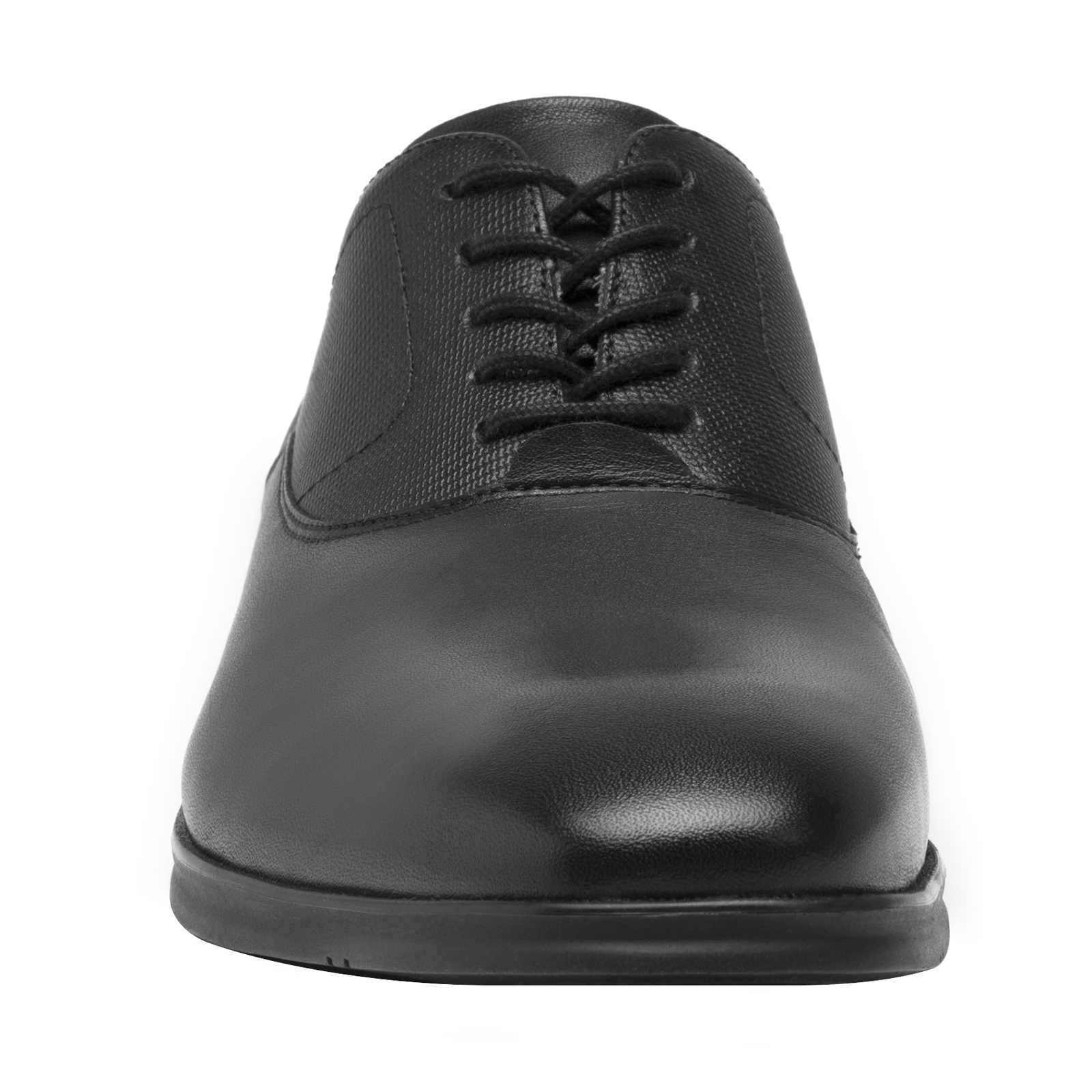 Zapato Negro Oxford Hombre Semi Vestir Flexi 413602 Confort