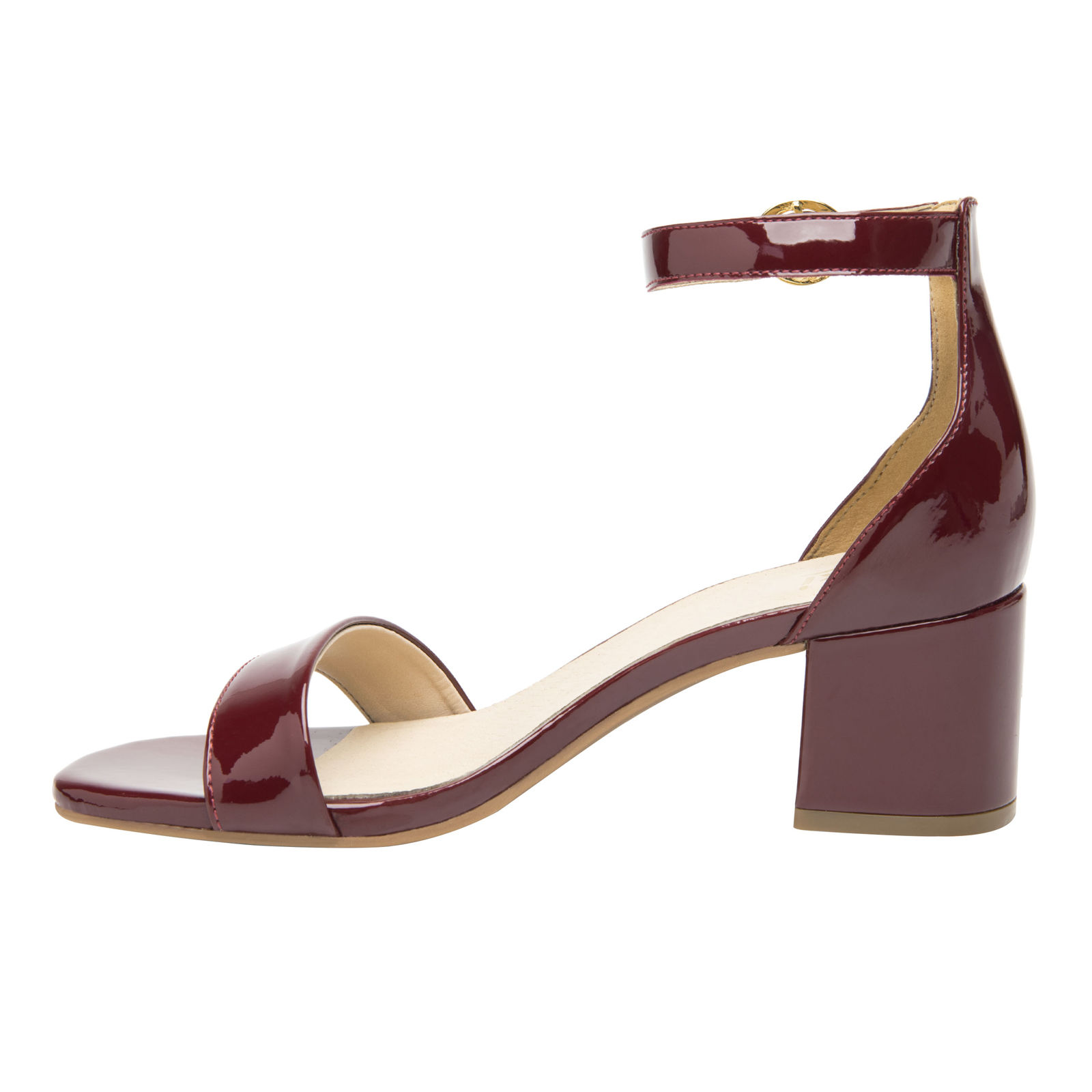 Sandalias Con Tacon Flexi Mujer 106411 Charol Cereza Moderna