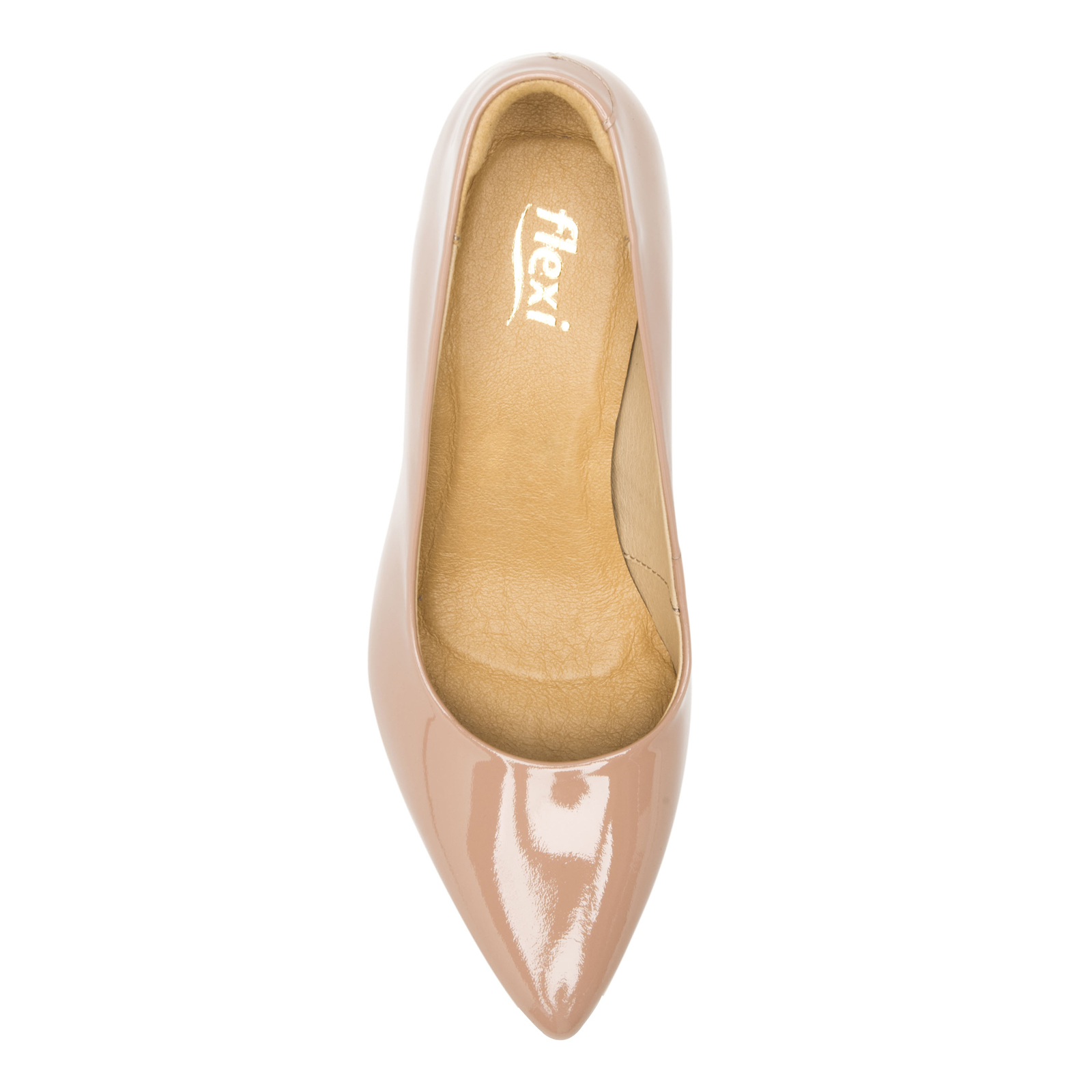 Zapatilla Para Mujer Flexi Clásicas 104505 Charol Nude Moda