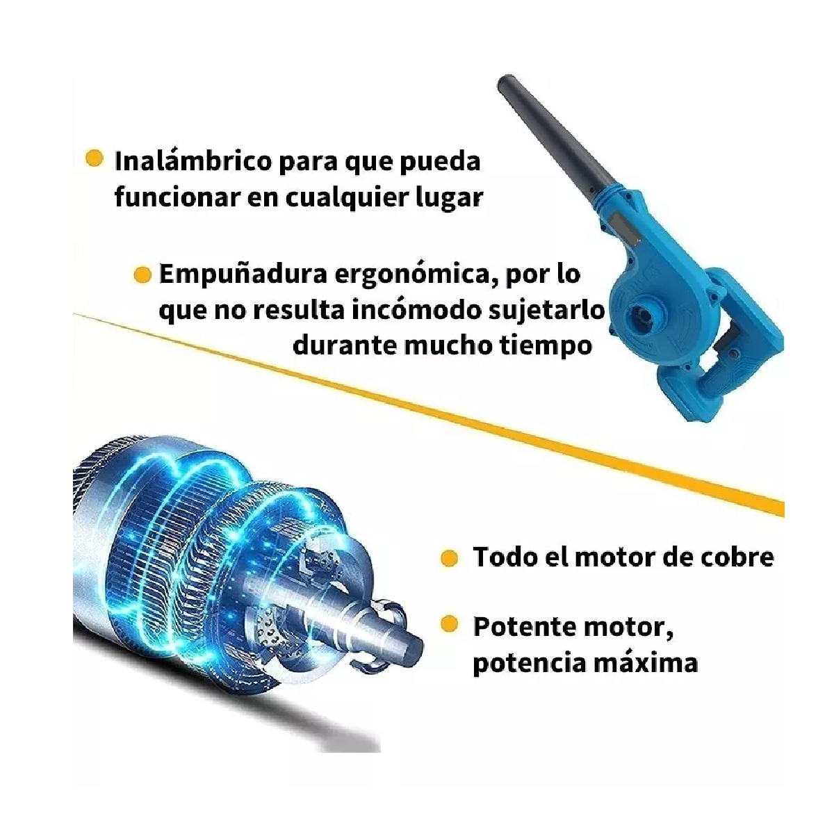 Soplador De Aire inalámbrico Y Recargable