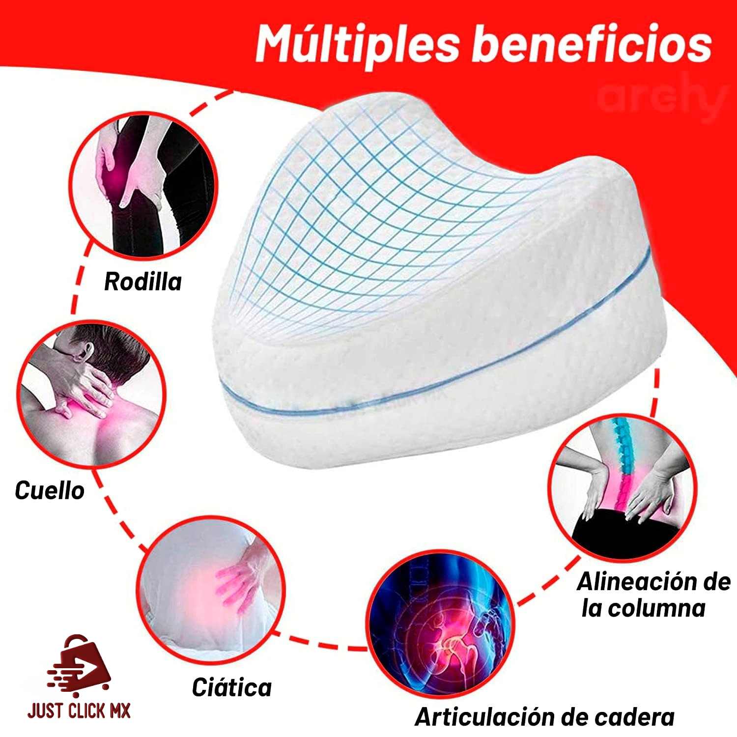 Almohada Ortopédica Para Piernas