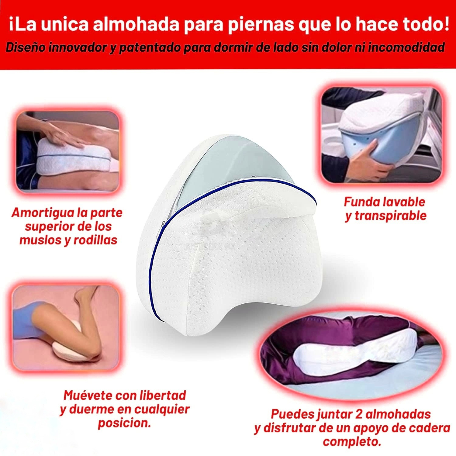 Almohada Ortopédica Para Piernas