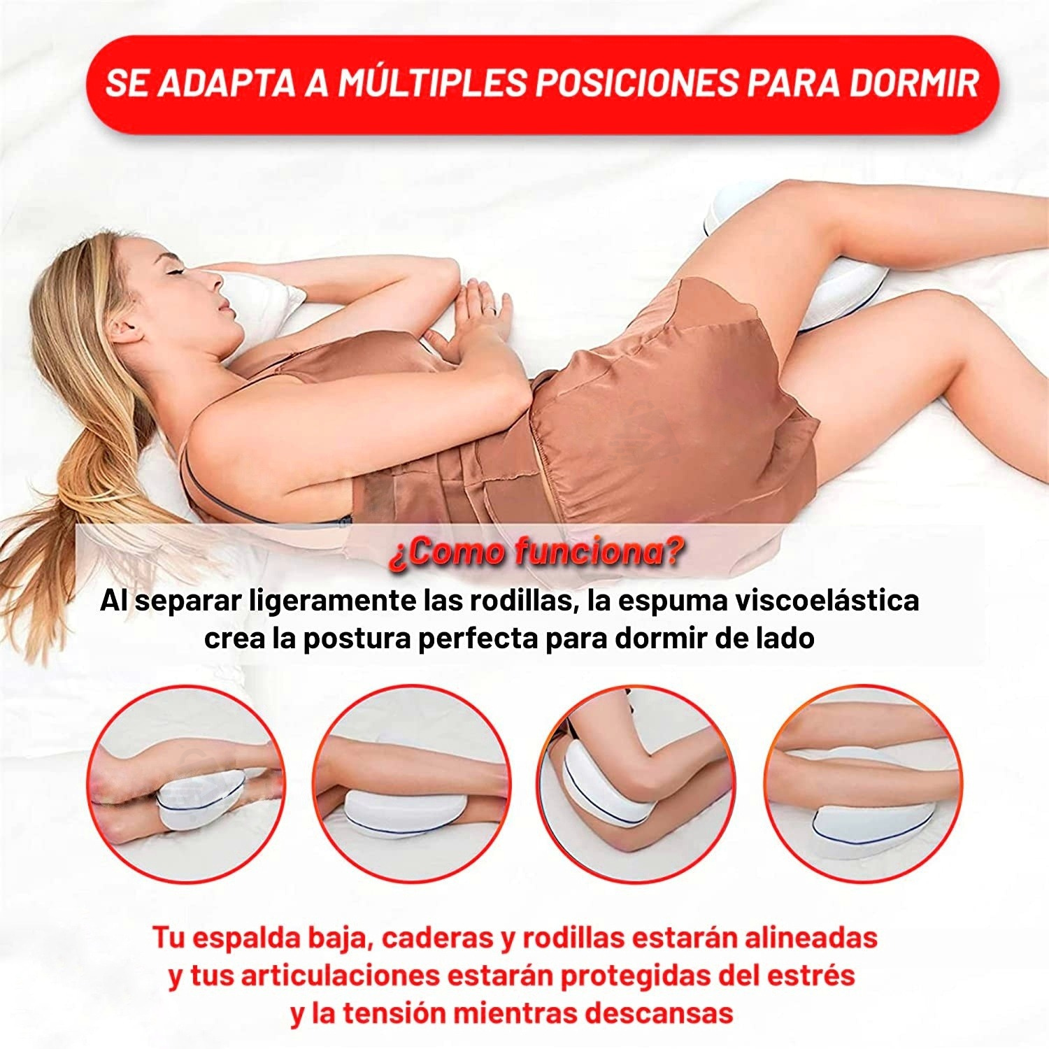 Almohada Ortopédica Para Piernas