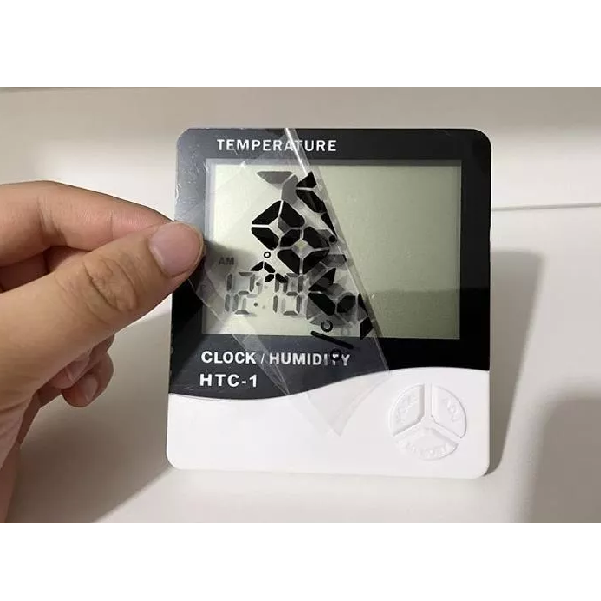 Higrometro Digital Termometro Medidor Humedad Reloj Alarma