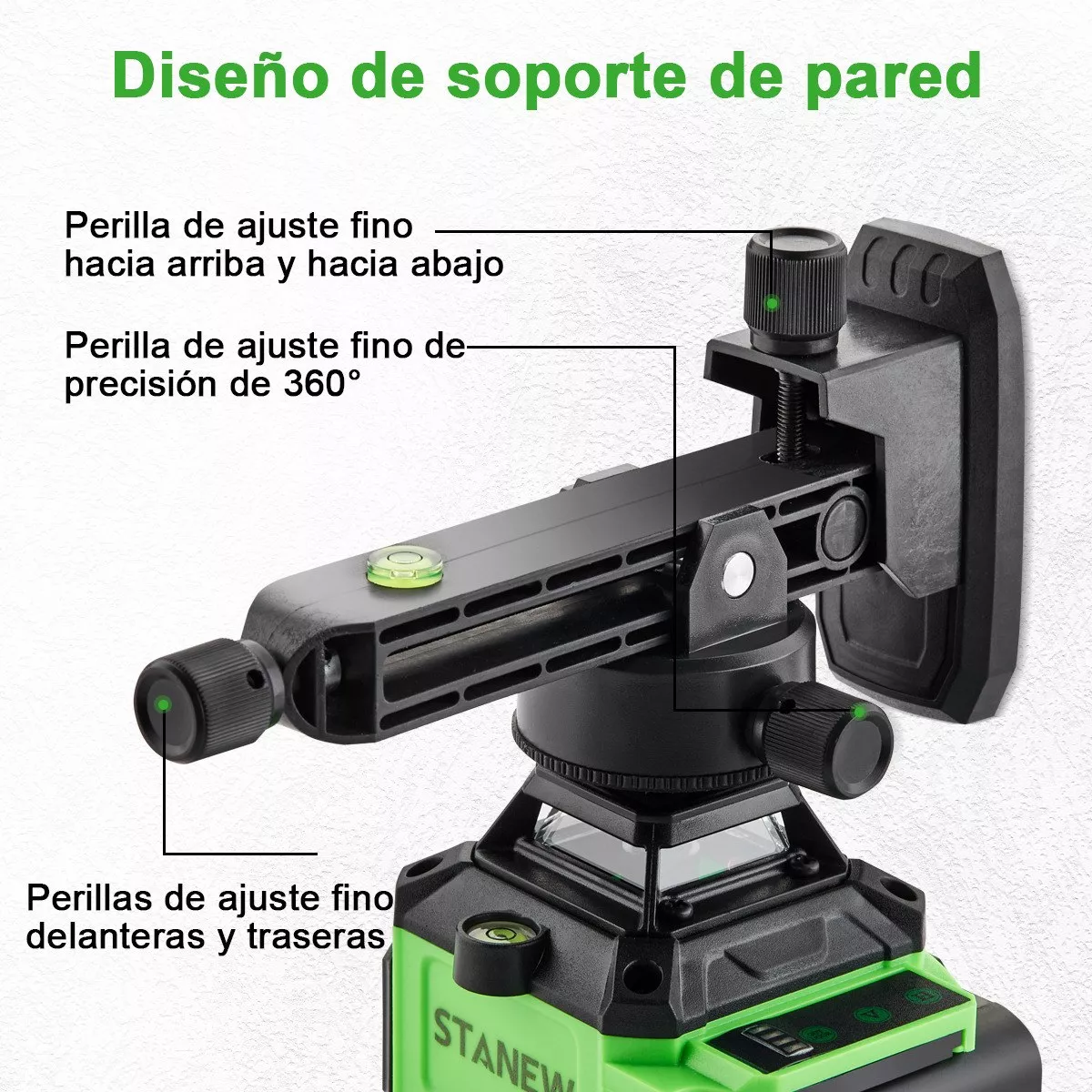 Nivel Láser 4d Autonivelante C/16 Líneas Y 2 Baterías