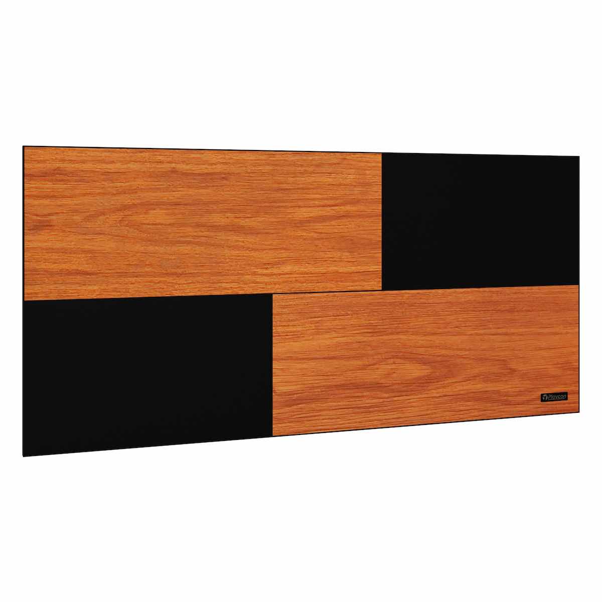 Cabecera Individual Flotante Estilo Minimalista Playcon Color Negro Tzalam