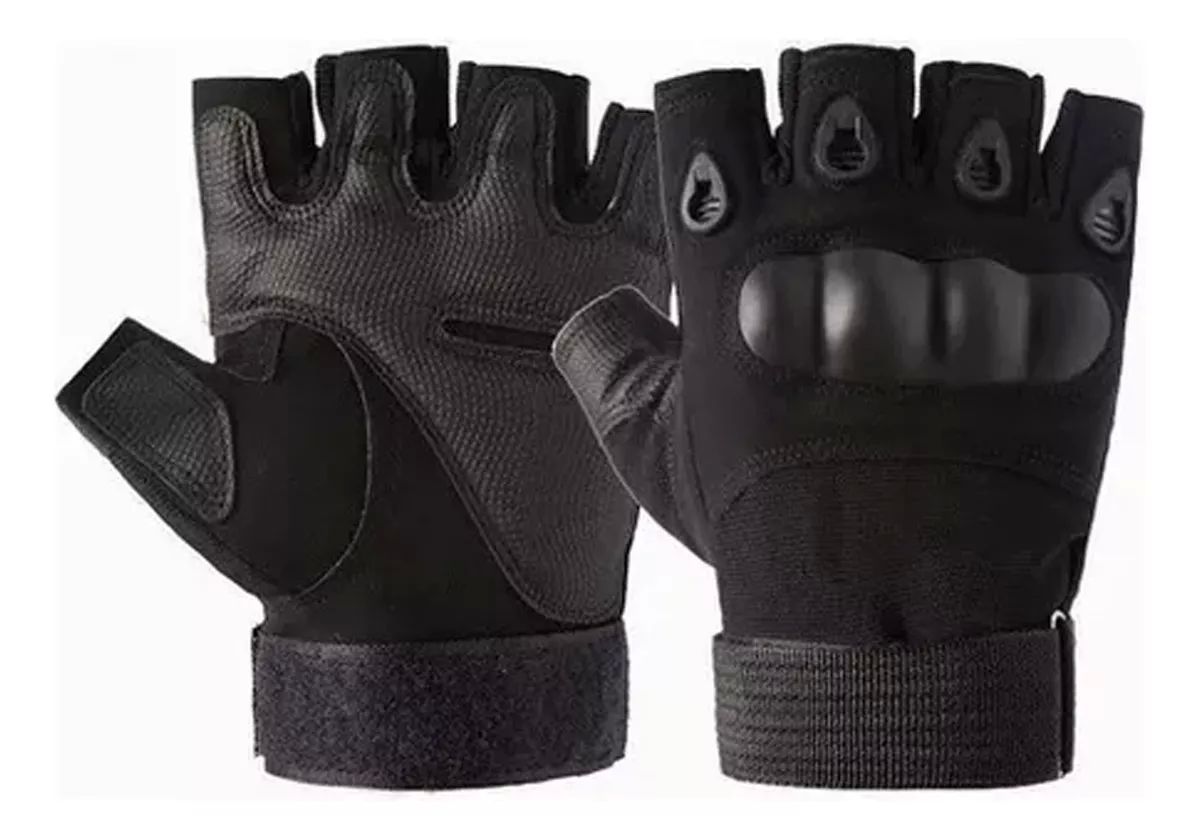 Guantes Medio Dedo Tacticos Militar Motocicleta Bicicleta con protección para los nudillos