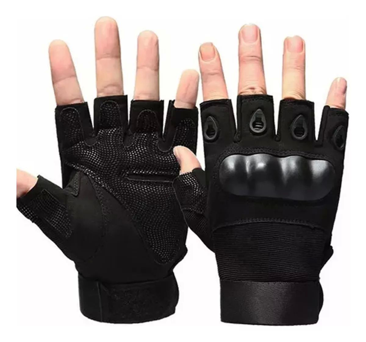 Guantes Medio Dedo Tacticos Militar Motocicleta Bicicleta con protección para los nudillos