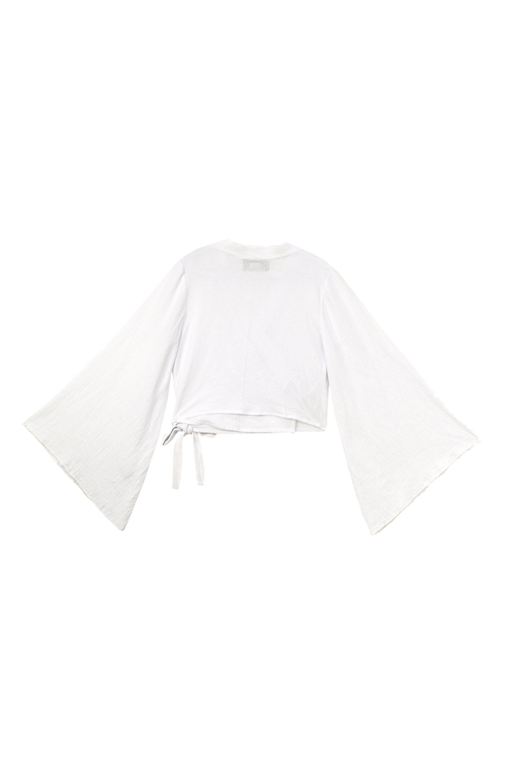 Blusa cruzada A ÁNGELOZANO de manta algodón con tirantes AL-W15