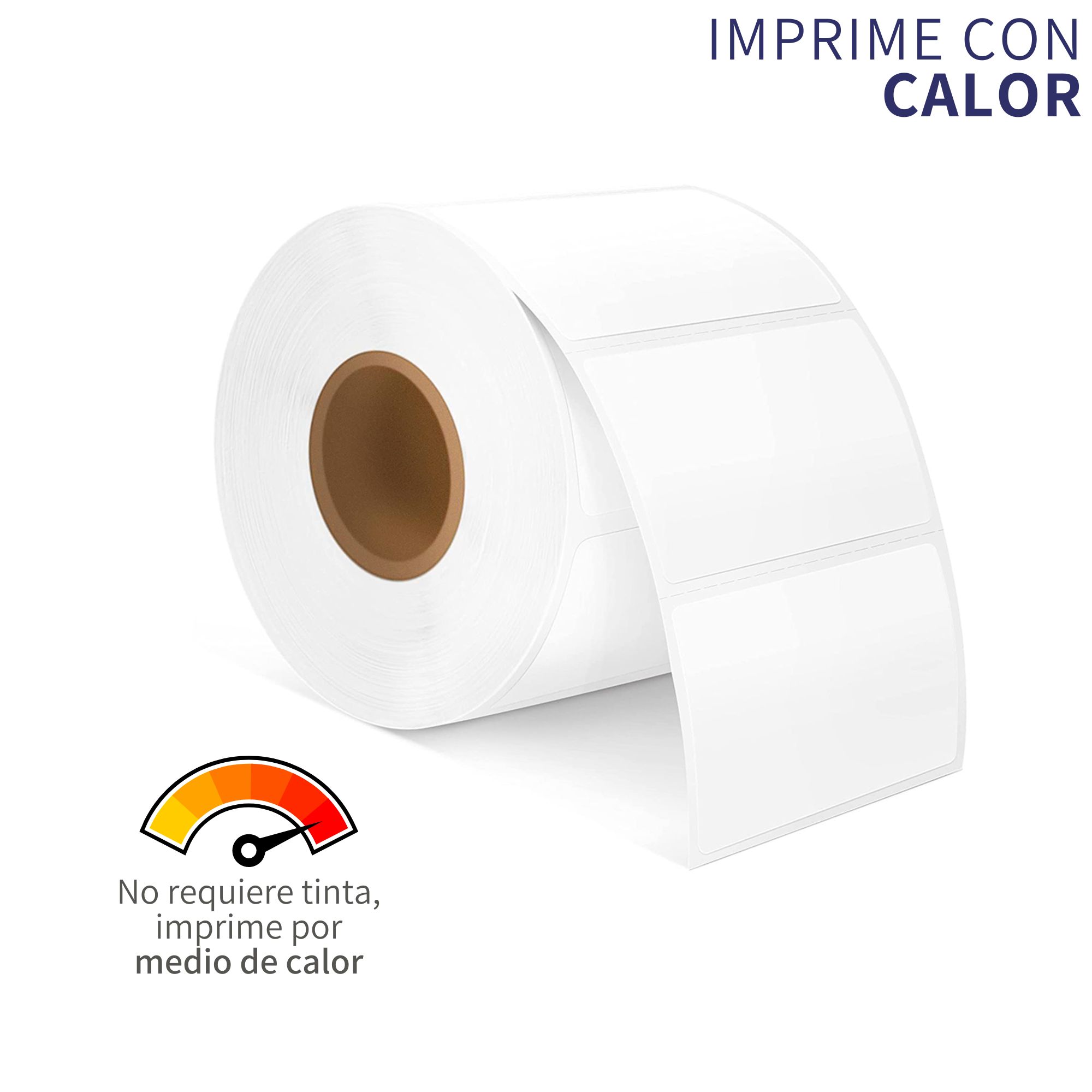 Rollo De Etiqueta Adhesiva Impresora Térmica 1000 Pz 60x30mm