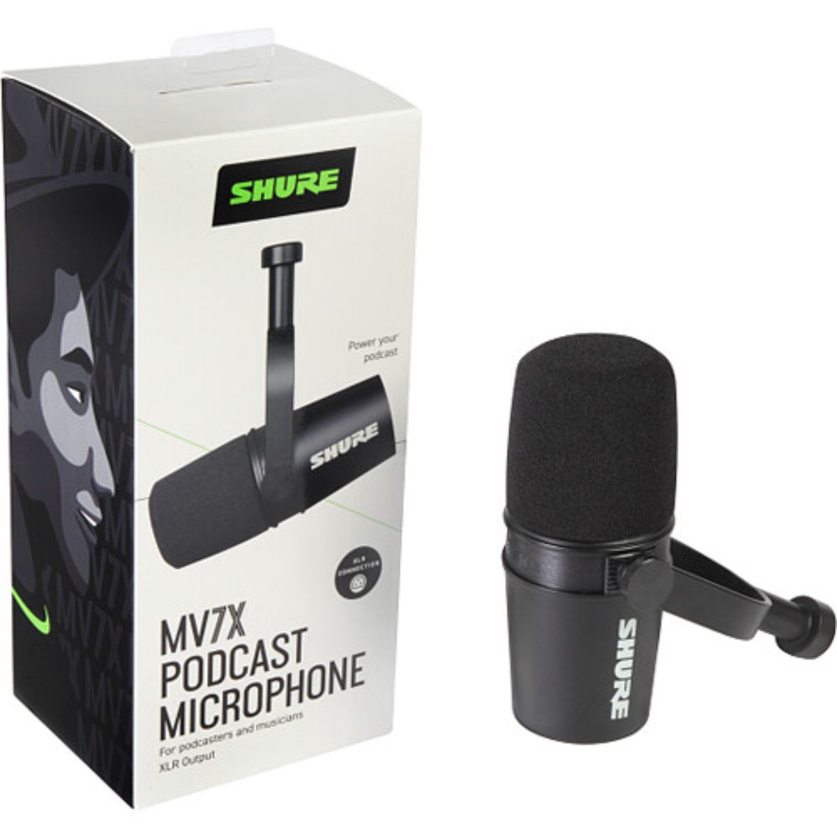 Micrófono Para Podcast SHURE Mv7-x Dinamico Xlr