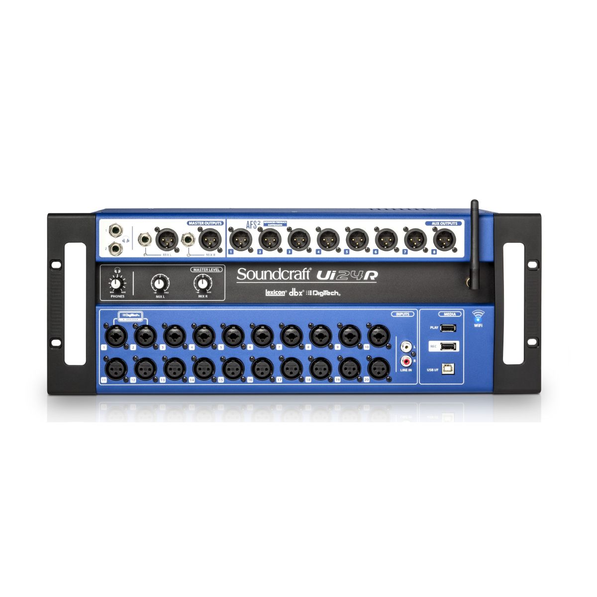 Mezcladora digital SOUNDCRAFT ui24r 24 canales,usb c/control inalámbrico