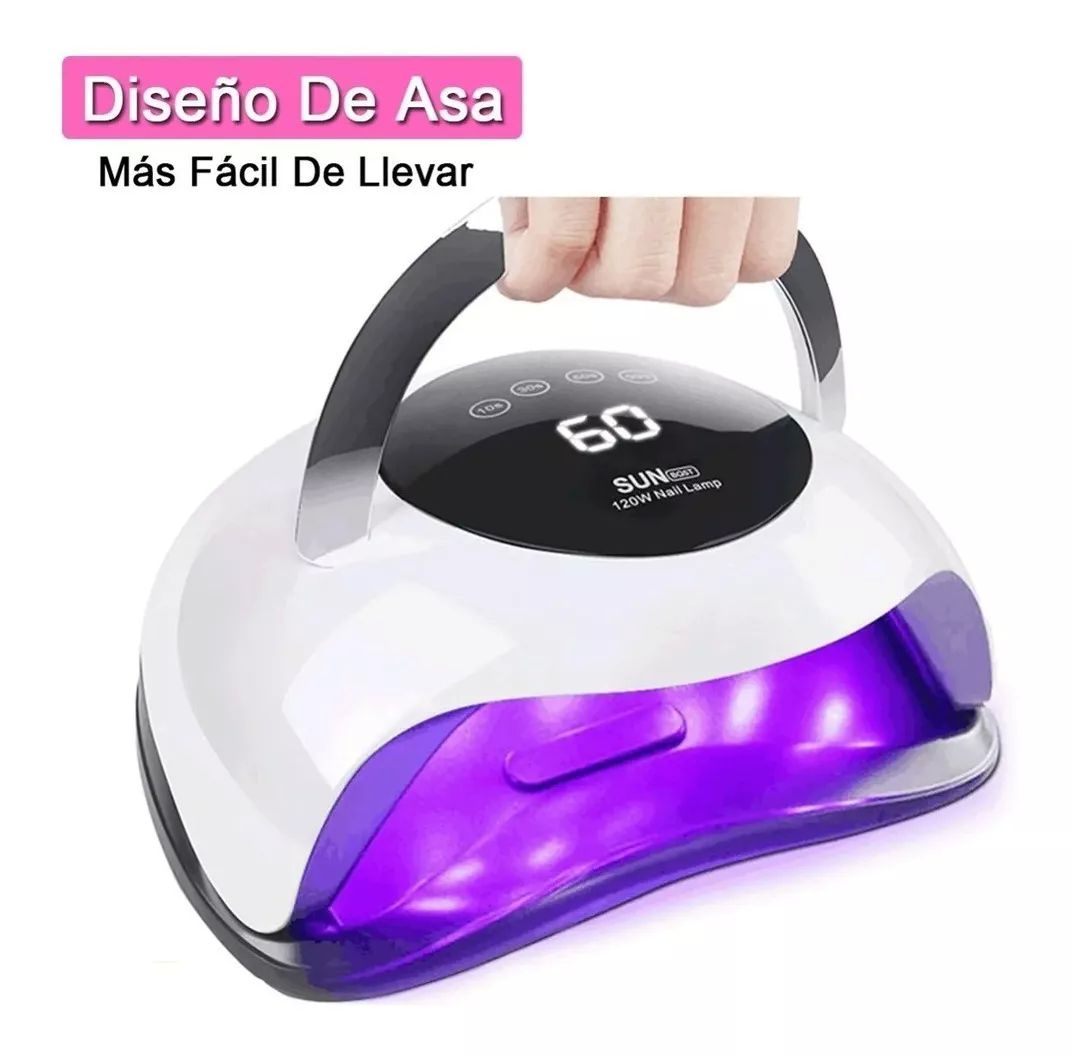 Lámpara Para Uñas Secadora de Led Portátil Sun 120w Profesional