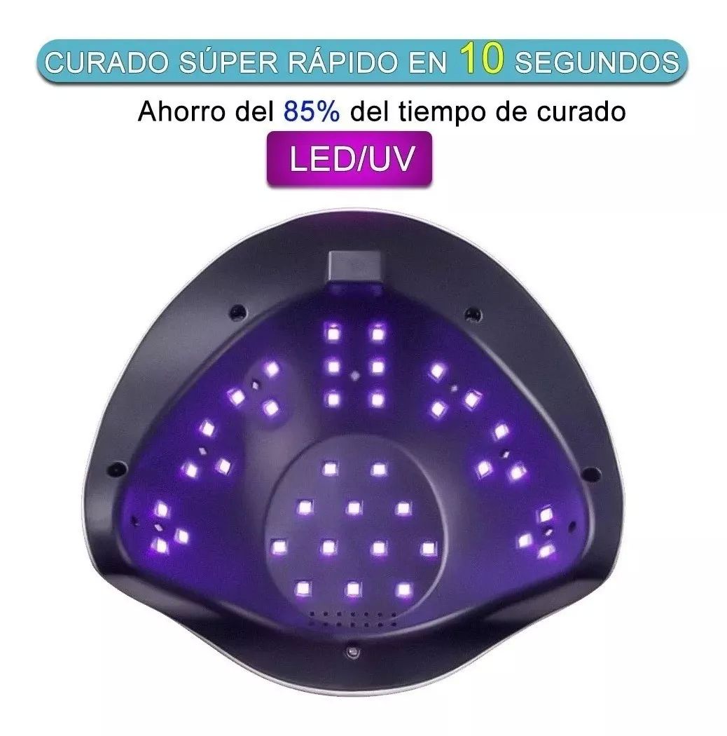 Lámpara Para Uñas Secadora de Led Portátil Sun 120w Profesional