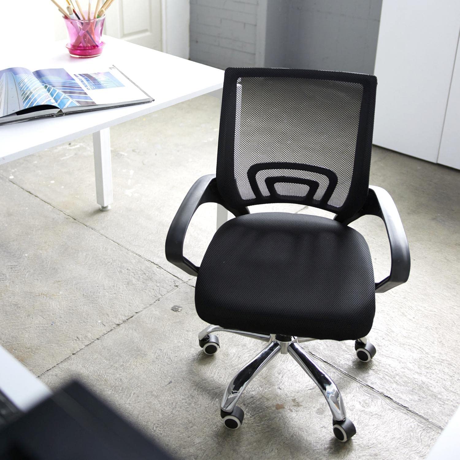 Silla De Escritorio Ergonomica Con Respaldo Lumbar