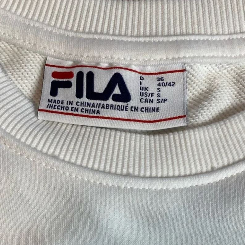 FILA sudadera blanca para DAMA Solo talla S