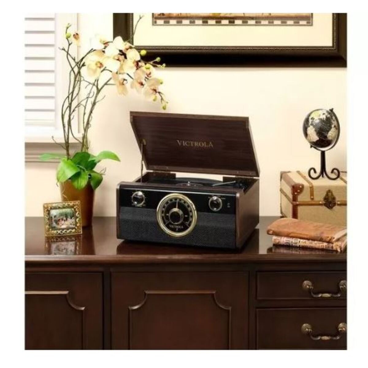 Victrola Vta 240 4 En 1 Tocadiscos Con Bluetooth Moderno