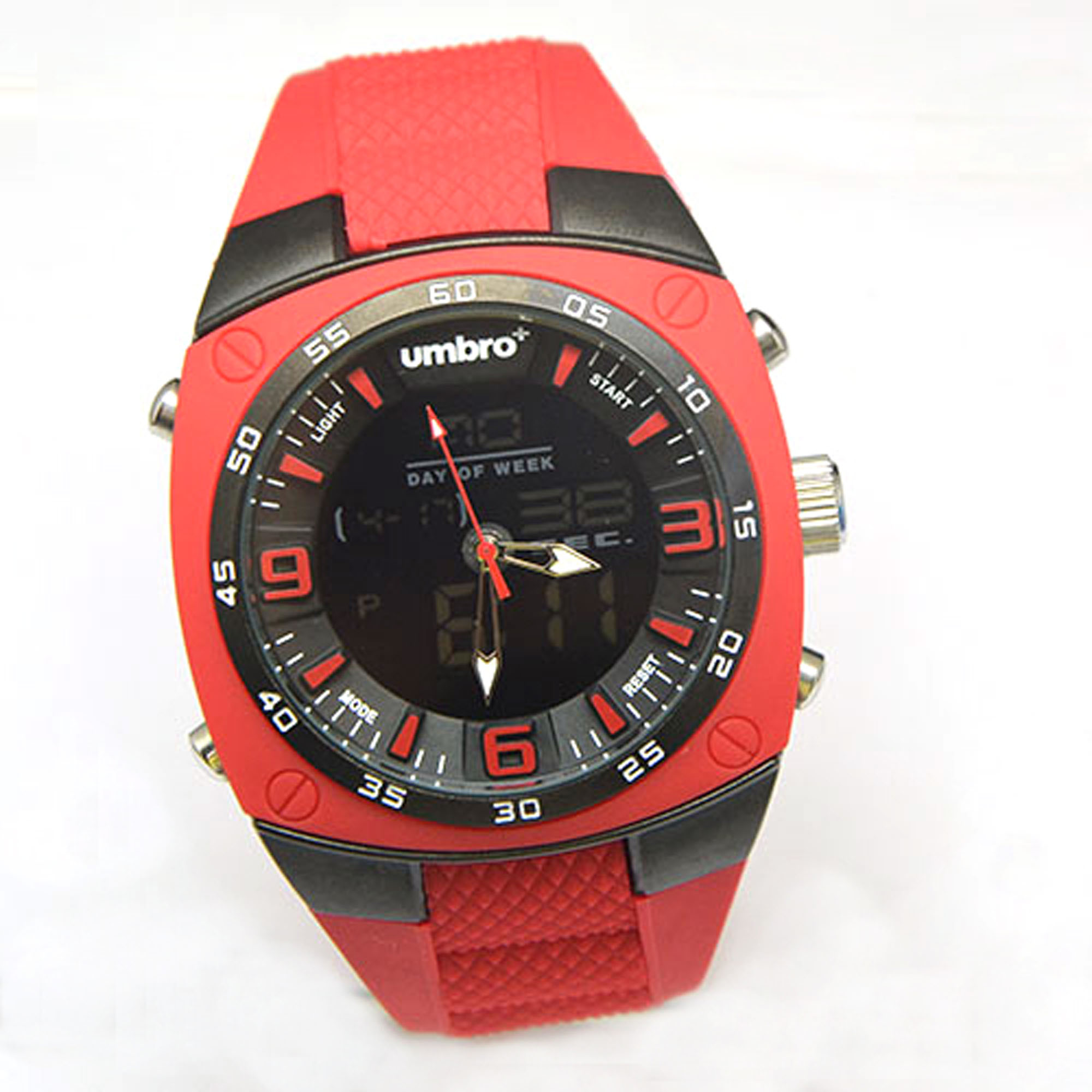 Reloj Casio negro personalizado con pantalla en color rojo Mod -  México